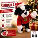 Šokantis ir dainuojantis kalėdinis šuniukas