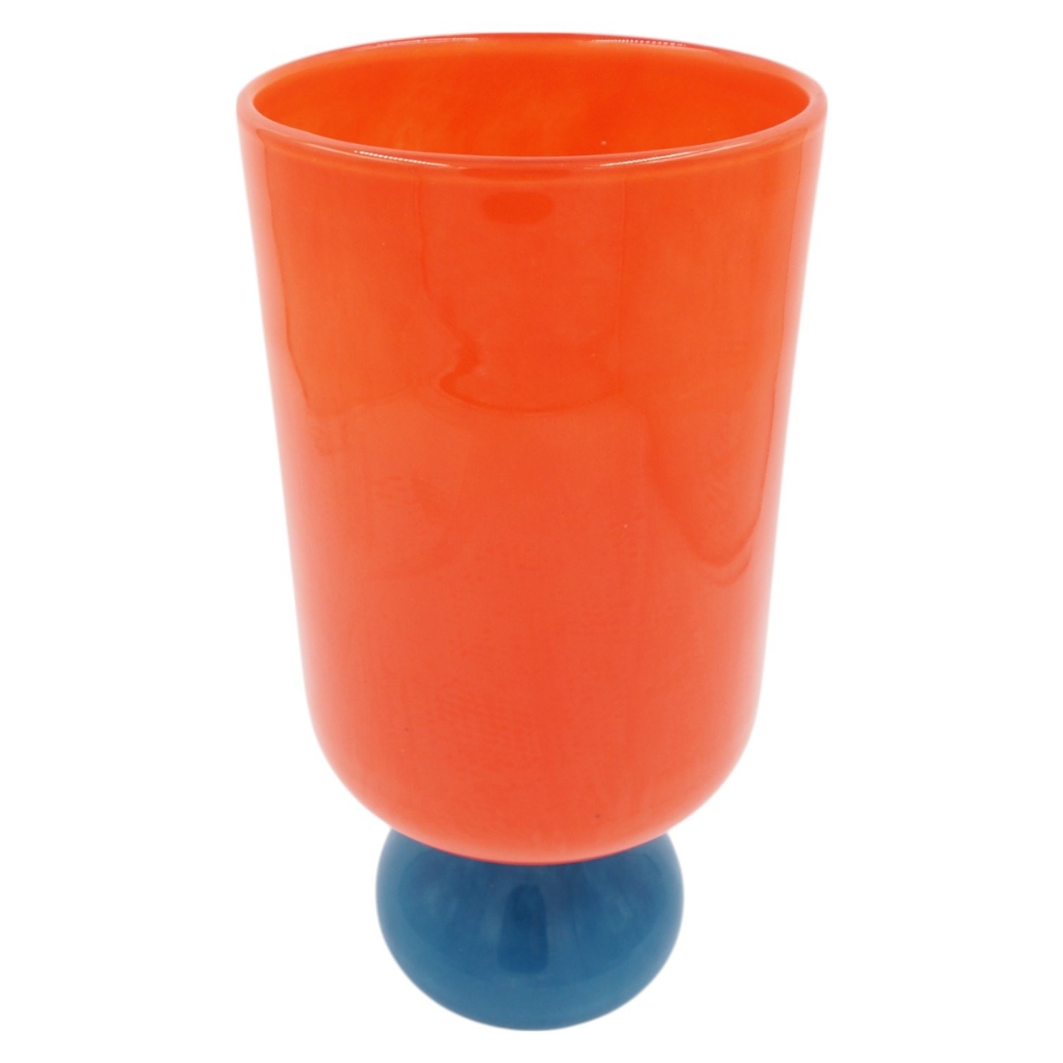 stikline-dekoratyvine-vaza-su-kojele-161633-cm Stiklinė dekoratyvinė vaza su kojele, 16×16×33 cm - Image 1