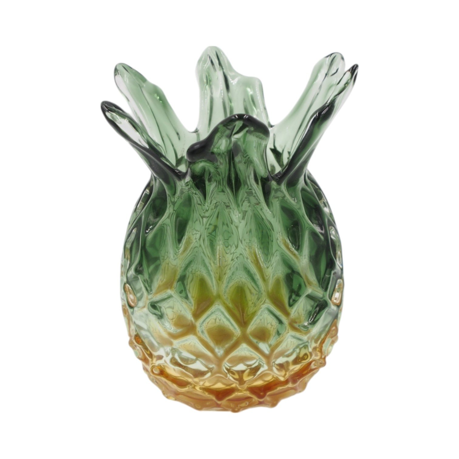 stikline-vaza-ananasas-121219-cm Stiklinė vaza „Ananasas“ 12×12×19 cm - Image 1