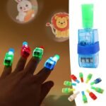 Šviečiantys LED pirštų žaislai vaikams – 10 vnt. rinkinys