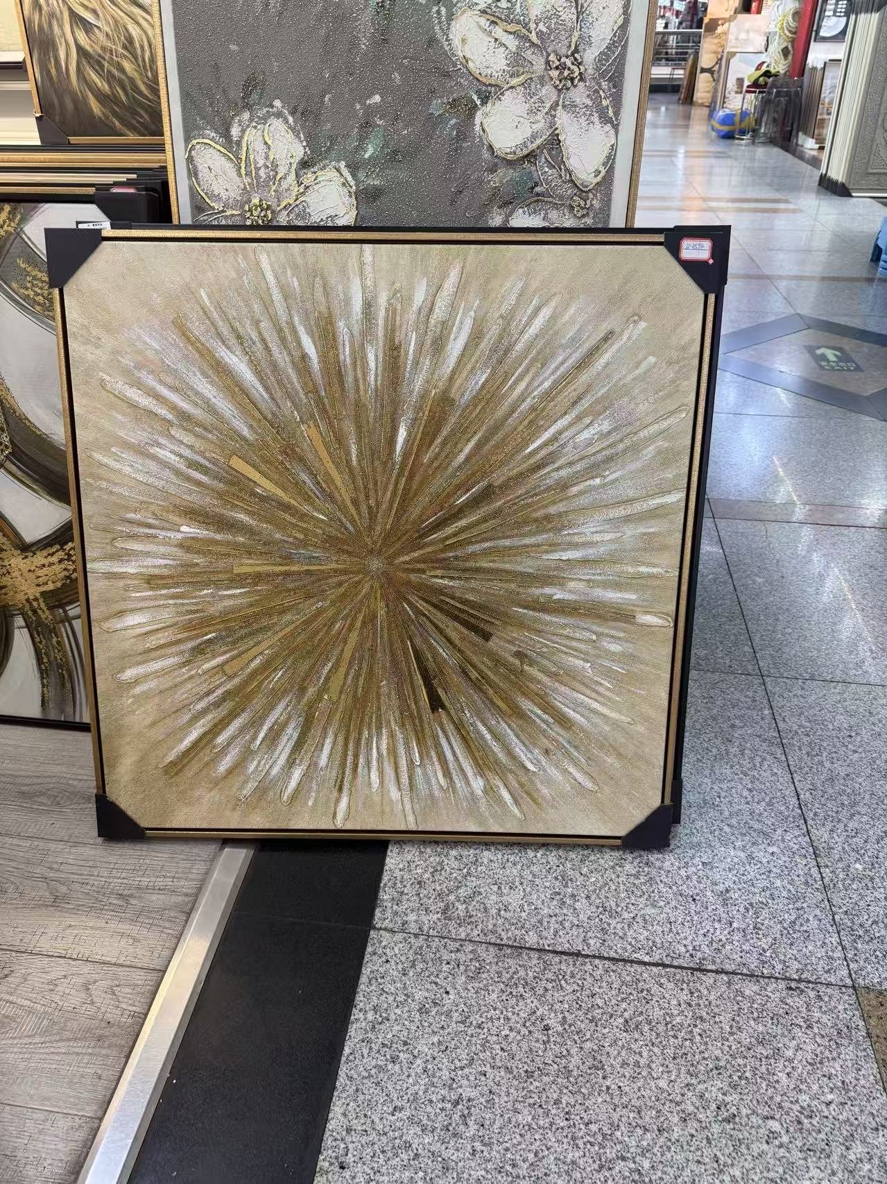 sviesos-pliupsnis-prabangus-teksturinis-paveikslas-80-80-cm „Šviesos pliūpsnis“ prabangus tekstūrinis paveikslas, 80 × 80 cm - Image 1
