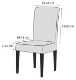 Universalus kėdės užvalkalas (ruda spalva) - Image 3