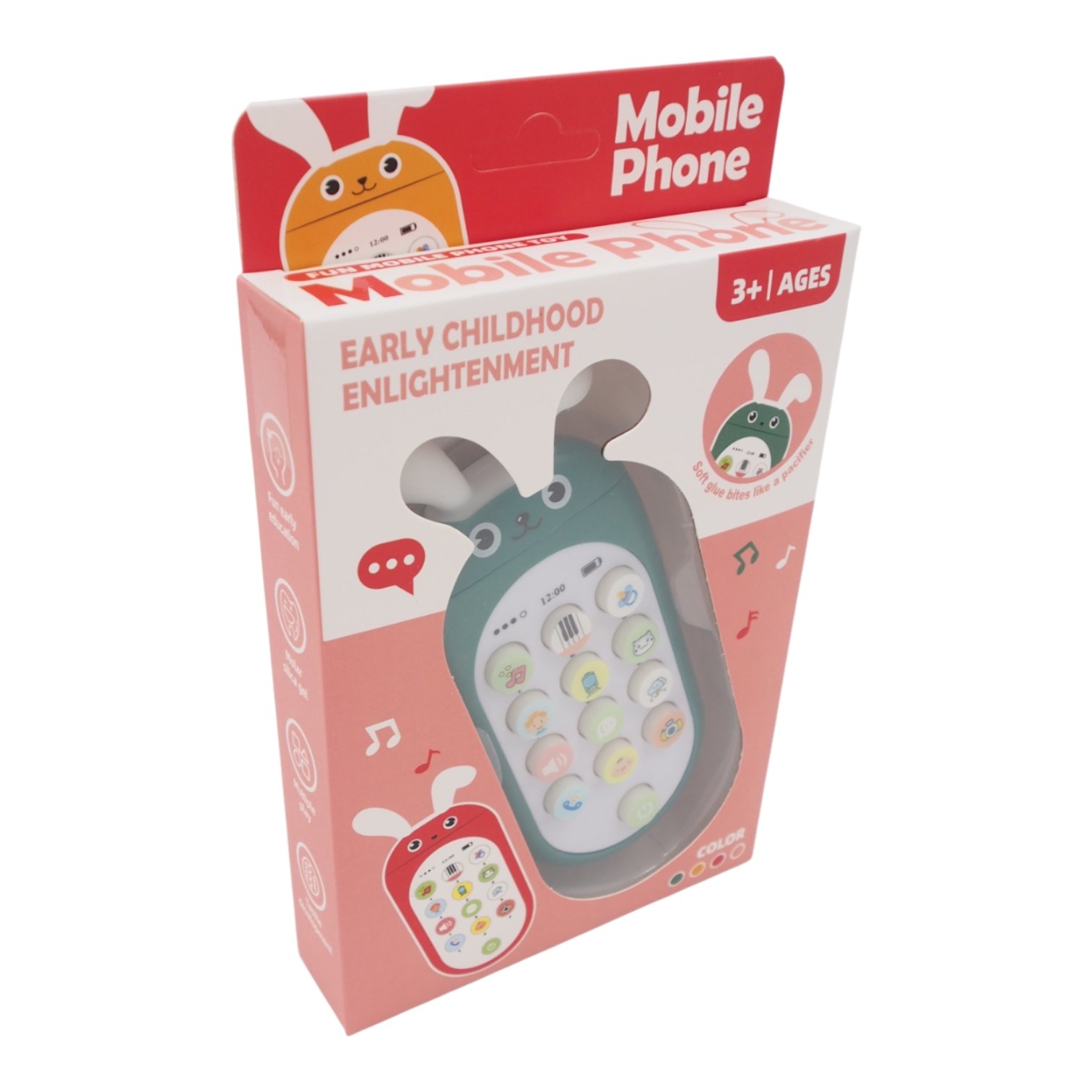 vaikiskas-ivairiu-garsu-telefonas Muzikinis ir edukacinis žaislinis telefonas vaikams - Image 1