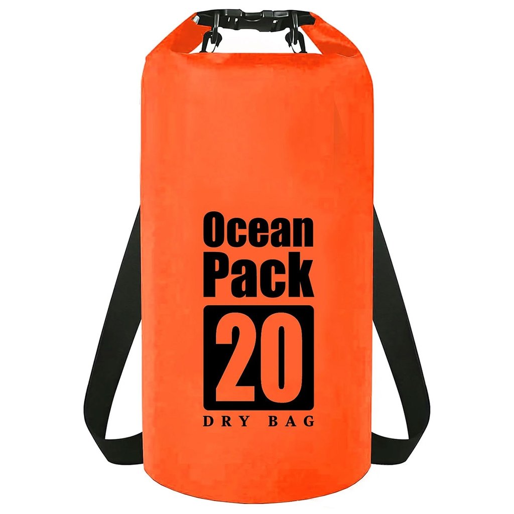 vandeniui-atspari-kuprine-maisas-20l-oranzinis Vandeniui atspari kuprinė / maišas 20L Oranžinis - Image 1