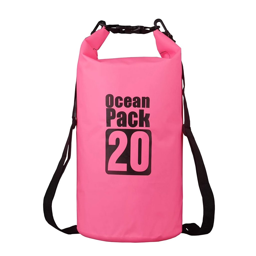 vandeniui-atspari-kuprine-maisas-20l-rozinis Vandeniui atspari kuprinė / maišas 20L Rožinis - Image 1
