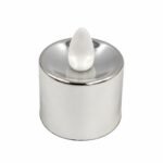 dekoratyvinė led žvakutė, sidabrinės spalvos, 3,5 × 3,5 cm - Image 2